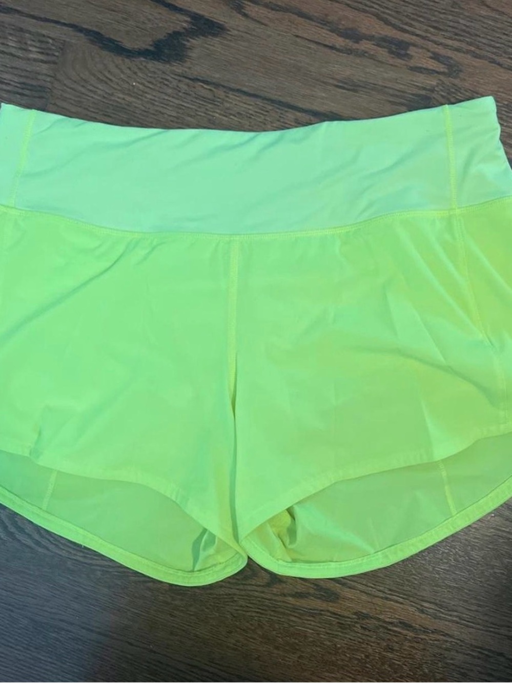 lululemon Neon Lime Women’s Athletic Shorts
